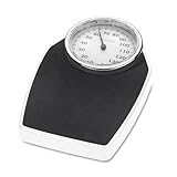 medisana PSD mechanische Personenwaage bis 150 kg, Körperwaage analog, Retrowaage im klassischem Design und großer Skala in frustfreier Verpackung und verstärkter Glasabdeckung