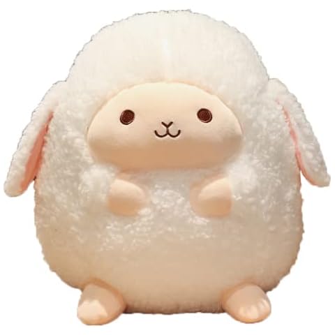 TONGSONG 9 Inch Plush Sheep Hugging Pillow Cover