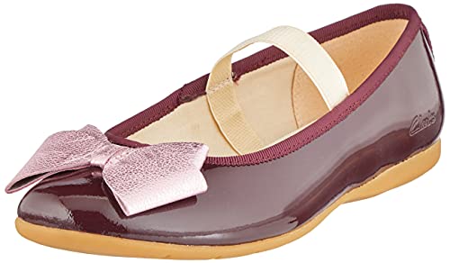 Bailarinas de niña Clarks Dance Bow K zapatos cómodos planos infantiles