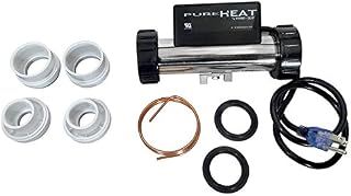 Hydro-Quip Compact Series Whirlpool Bath Heater In-Line Vacuum 120V 1.5kw 3ft Cord/Plug PH101-15UV
