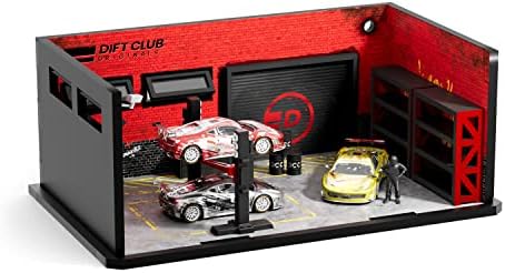 Mini Garage Dco 1:64 Scale Display Set For Die Cast Collector Cars & Figure Are Not Included