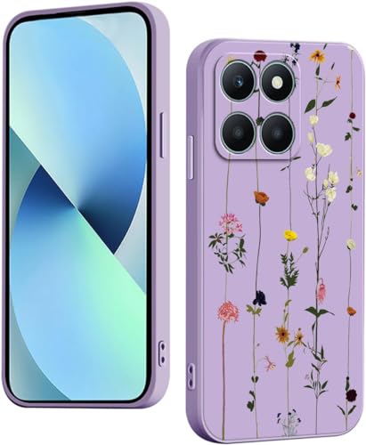WOKEZ Silikonfodral med Blomma för Honor X6a - Ultratunn & Stöttålig