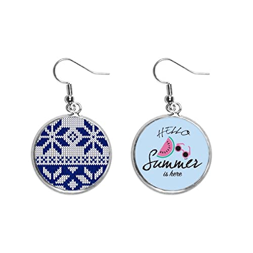 Pendientes de sandía y copo de nieve nórdico para lucir en tus cenas de verano