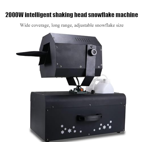 Máquina de nieve comercial de 2000 W, con tanque de aceite de 5 L, cobertura de 50 m2 y distancia de pulverización de 10 a 15 m, ángulo ajustable de 0 a 90°, para fiestas de baile y espectáculos de bodas miniatura 6