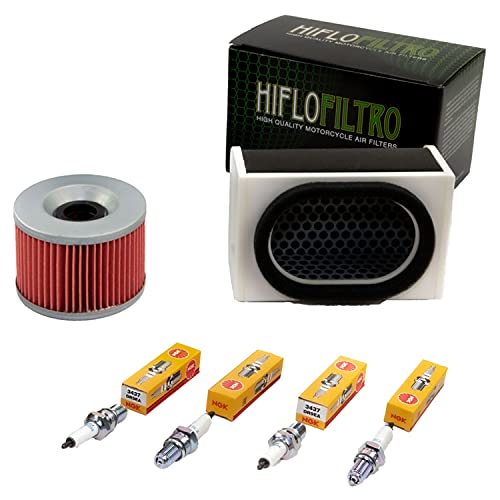 Kit filtre air huile bougies Kawasaki ZR-7 pour stopper les ratés de démarrage