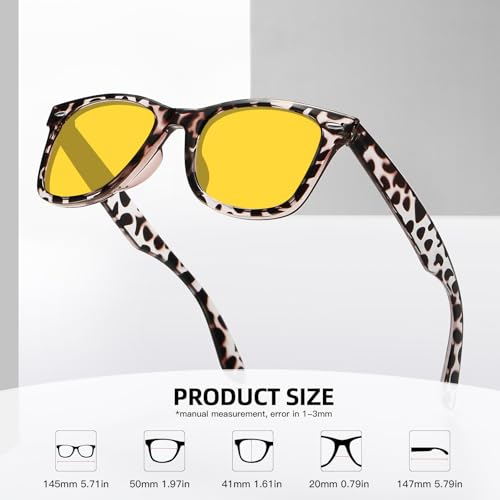 Image of MEETSUN Polarized Sunglasses for Women Men Classic Retro Square Frame Driving Sun Glasses UV Protection
