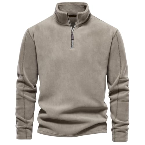 Men's Fleece Sweatshirts and Jackets, Long Sleeve Zip-Up and Pullover Styles, for Winter Warmth