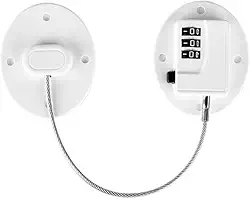 Trava De Segurança Senha Gaveta Porta Criança Armários Bebê (Branco)