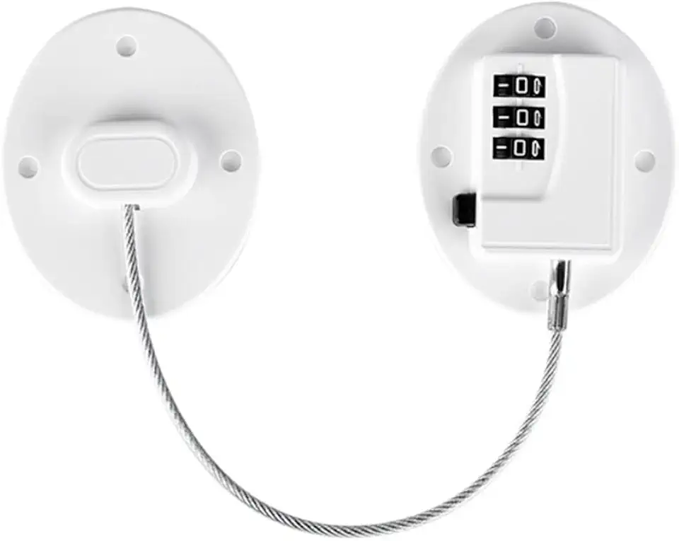 Trava De Segurança Senha Gaveta Porta Criança Armários Bebê (Branco)