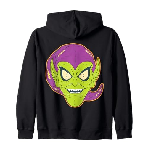 Marvel Green Goblin Halloween Retro Vintage Mask Costume Sudadera con Capucha