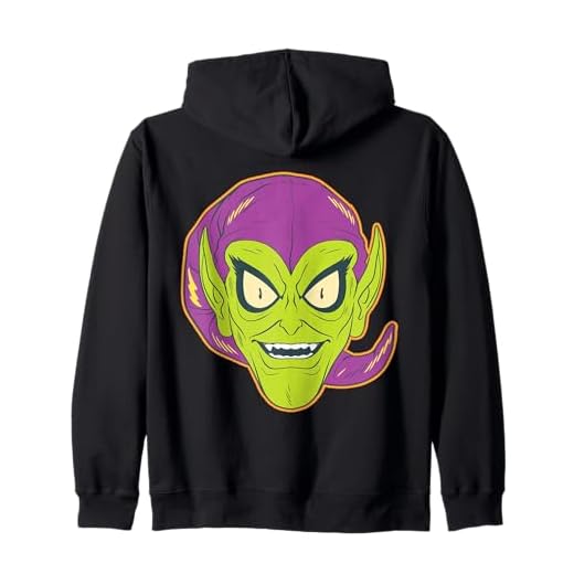 Marvel Green Goblin Halloween Retro Vintage Mask Costume Sudadera con Capucha