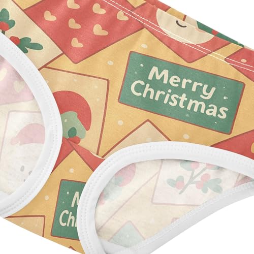 Girls' Sport Panties Comfort Color for Baby Girls Christmas Cards Pattern4