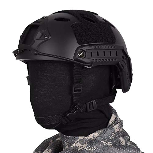 Tongcamo Fast PJ Paintball Airsoft Helmet for Training, Rescue, Climbing, Riding, Jumping, Military - Thumbnail 7