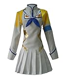 Yongzheng Anime Cosplay Satsuki Kiryuin Cosplay Costume JK Uniform Dress Halloween Christmas Suit (White, XL)