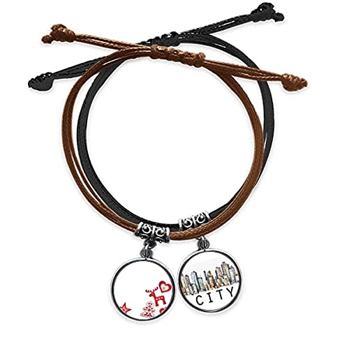 Bracelet cuir Sidi orné d'une étoile à cinq branches bijou de noël tendance pour homme et femme