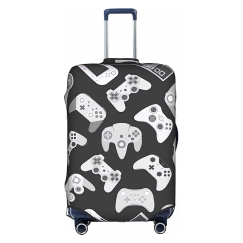 Housse de valise M blanche de voyage en polyester lavable