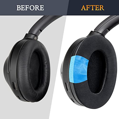 Soulwit Cooling-Gel Replacement Earpads For Sony Wh-1000Xm3 (Wh1000Xm3) Over-Ear Headphones, Ear Pads Cushions With High-Density Noise Isolation Foam, Added Thickness - Black #TOP4