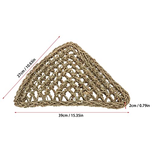 Rede de Répteis Triangular, Artigo Trançado de Palha, Espreguiçadeira Suspensa para Anoles, Dragões