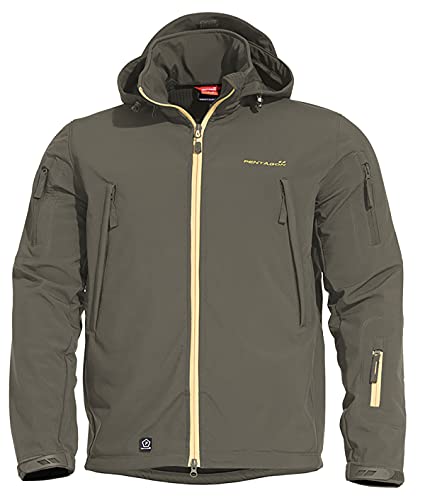 Chaqueta softshell de montaña Artaxes Escape en color verde grindle para hombre