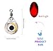 CTKcom 10 Pack Small Fisheye Mini Underwater Fish Lure Light Night Fishing Waterproof LED Button Fish Gathering Light LED Underwater Fishing Light (Red Light)