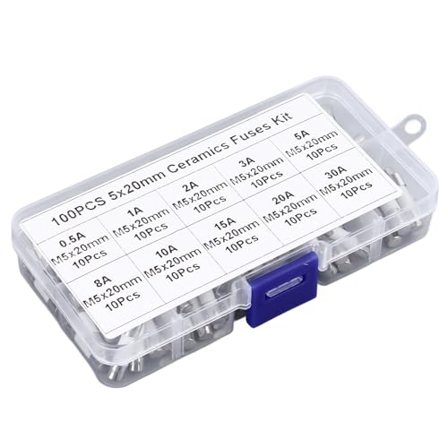Fusível do Tubo, Tubo Cerâmico Multifuncional do Fusível da Aplicação Larga Estável 100 Pces Ajustar