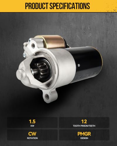 KAC Starter Motor para Ford Taurus OHV 2000-2007 12V 1.5KW miniatura 2