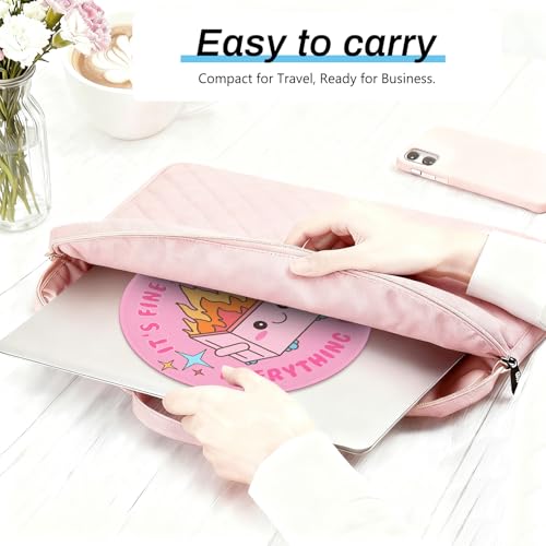Image of Gctriki Funny Round Mouse Pad,Cute Pink Mouse Pad For Desk,Office Decor For Women,Dumpster On Fire Mousepad With Stitched Edge Non-Slip Rubber Base,8.6 X 8.6 Inch,Home Office Decor Desk Accessories