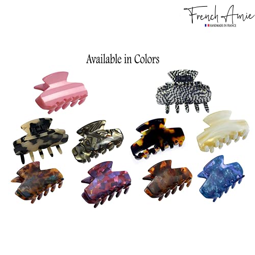 French Amie Chic Handmade Celluloid Small Jaw Hair Claw Clip Clamp Clutcher Women Hair Accessories, Made In France (Tokyo) #TOP1