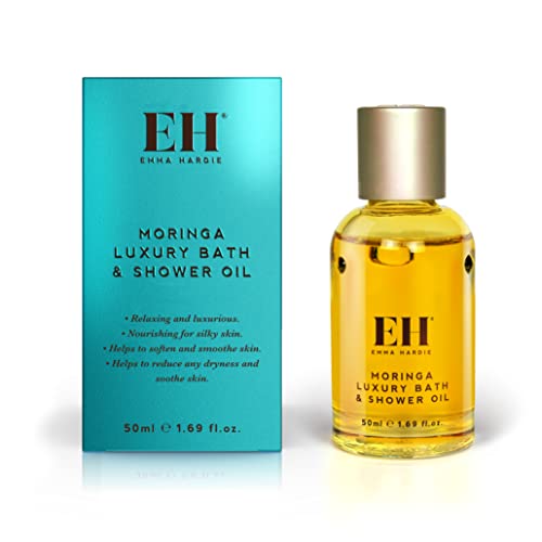 Emma Hardie Moringa Luxury Bath & Shower Oil, Shower Oil And Body Oil With Grape Seed Oil, Sweet Almond Oil, And Orange Peel Oil, Body Skin Care Products, Travel Size #TOP6