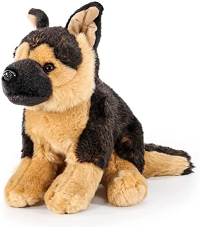 VANLINNY German Shepherd Stuffed Animal Dog, 16″ Soft Realistic Stuffed Dog Toy for Kids, Huggable and Non-Shedding Plush Dog for Baby, Birthday Gift for Mom/Boys/Girls/Women