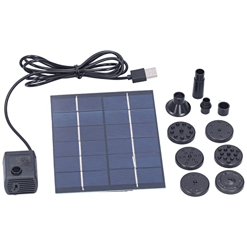 Bomba de fuente solar automática EMUKOEP con panel de 2W para piscinas 7