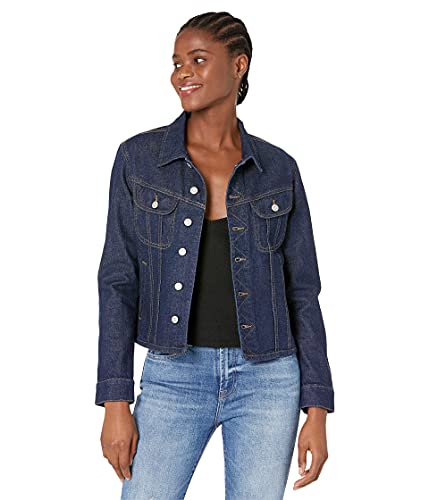 Veste en jean stretch Themis Buffalo David Bitton, veste cintrée XS bleu foncé