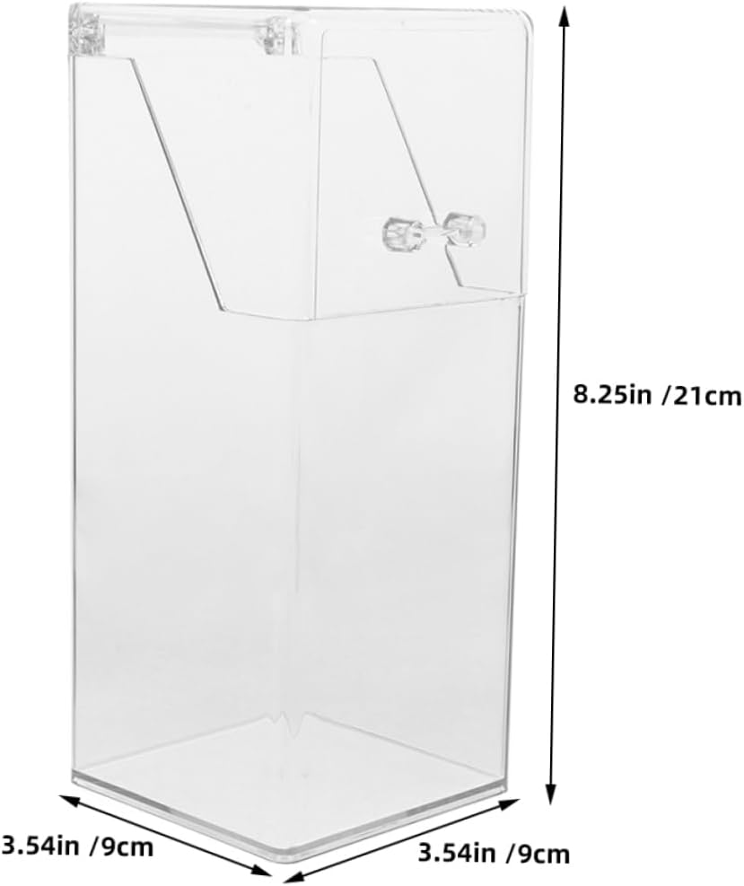Gatuida 2pcs Glove Holder Dispenser with Cover Transparent Storage Box for Masks and Gloves Lab-friendly Organizer for Easy Access and Capacity