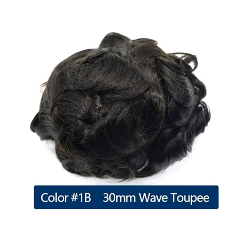 Toupet pour hommes système capillaire postiche durable bouclé afro 7x10