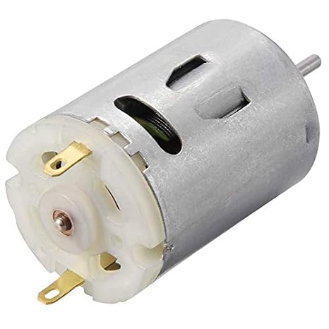 Ex Electronix Express 9v محرك Dc للخدمة الشاقة 12،500 دورة في الدقيقة كحد أقصى ( 1.08 قطر × 1.48 الطول )