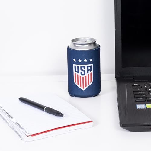 Desert Cactus US Soccer Can Insulator Beverage Cooler USMNT USWNT United States USA Men's Women's National Team Soccer Reversible Foam Beverage Holder (Design A)(1) by Desert Cactus - Image 4