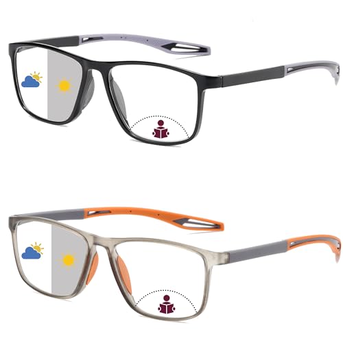 JOON-joon Reading Glasses Men 2 Pairs Sports Style Comfortable and