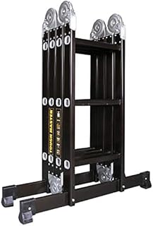 Six Position Multi-Purpose Aluminium Ladder 4 * 3 with Safety Non-Slip Rubber Feet