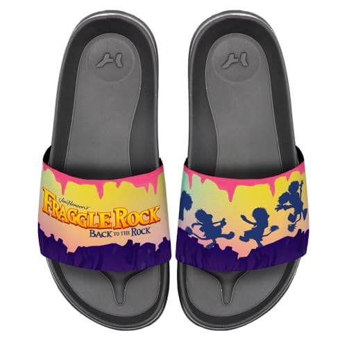 Popfunk Fraggle Rock Dancing Silhouette Unisex Adult Slides Sandals Officially Licensed Hypd Slydr Switch™
