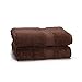 Egyptian Cotton Towel Set - 2-Piece 900 GSM - Heavy Weight & Absorbent by ExceptionalSheets, Chocolate
