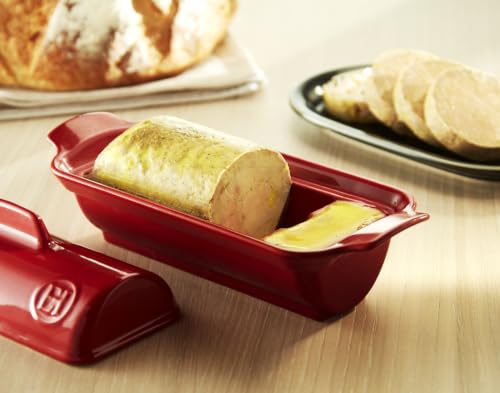Miniatura 6 de Emile Henry Eh345865 Terrina De Foie Gras Medallón Grand Cru Rojas Cerámica 24,5 X 10,5 X 10 Cm