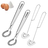 4 Stück Schneebesen Edelstahl, schneebesen, spiralbesen, schneebesens klein für Rühren und...