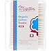 Organic Cotton Swabs by Maxim (200 Count): 100% Natural White Cotton Buds - Hypoallergenic for Sensitive Skin - Chlorine Free, Chemical Free
