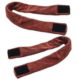 Ipetboom 2pcs Absorbent Head Scarves and Spa Headbands Made of Fabric, Quick Dry Towels that Absorb Water and Sweat, for Salon and Barber Shop Use in Coffee Color