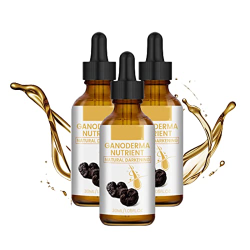 30ml DARKA Anti-Greying Haar Serum, DARKA Anti-Greying Hair Serum, Ganoderma Nutrient Natural Darkening Serum, Organic Anti Greying Hair Serum for Women Men (3PCS) Cover