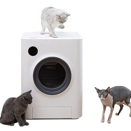 Self-Cleaning Cat Litter Box with App Monitoring