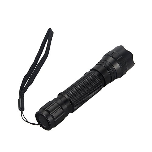 BESTSUN Tactical Flashlight Cree XML2 T6 LED 1200 Lumen 3-18V Single 1 Mode Light with Remote Pressure and 45° Offset Side Picatinny Mount (No Battery)