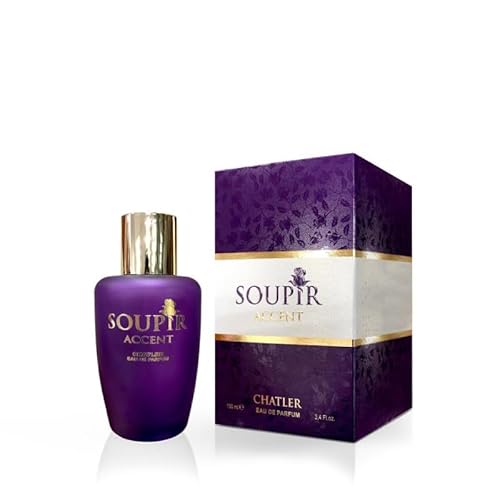 Soupir Accent Chatler Perfume, 100 ml, Perfume para Hombre, Oriental Woody, Vegano, Aromaterapia
