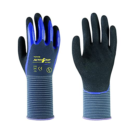 FUFU Moufles Gants en Caoutchouc en Caoutchouc for Hommes, Gants De Travail Légers Généraux, Poignée Ferme, Gants Mécaniques, Écran Tactile, 1 Paire (Size : S) Cover