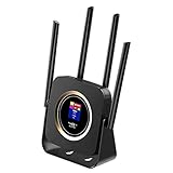 4G Router mit Bildschirmanzeige und mit TF-Kartensteckplatz mit Lithium-Batterie 3000mAh (bitte Ladegerät mehr als 24 Stunden, wenn das erste Mal Ladegerät)